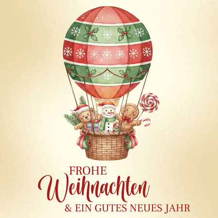 Frohe Weihnachten und ein glückliches Jahr 2026